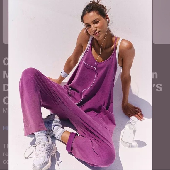 free people movement Pants - NWT Free People Movement Hot Shot Onesie in Deep Mulberry M
